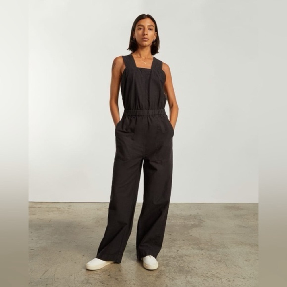Everlane Black The Fatigue Apron Jumpsuit 0